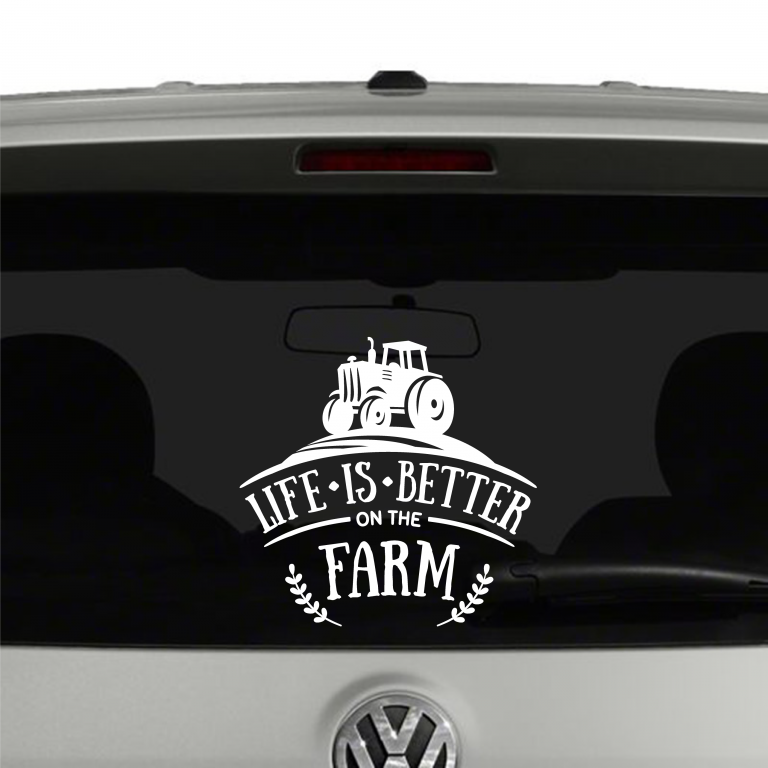 Life Is Better On The Farm Vinyl Decal Sticker