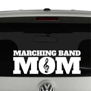 Marching Band Mom Treble Vinyl Decal Sticker