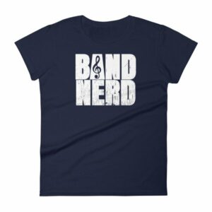 Band Nerd Funny Marching Band Geek Treble Clef Woman's T-Shirt - Image 4