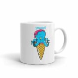 Yummy Octopus Ice Cream Cone Funny Sea Life Mug