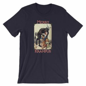 Merry Krampus Vintage Gruss vom Krampus T-Shirt - Image 7