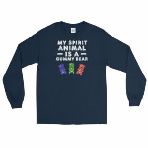My Spirit Animal Is A Gummy Bear Fun Colorful Candy Long Sleeve T-Shirt - Image 2