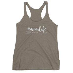 #MomLife Mommy Boho Arrows Mom Life Hashtag Women's Racerback Tank - Image 6