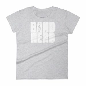 Band Nerd Funny Marching Band Geek Treble Clef Woman's T-Shirt - Image 7