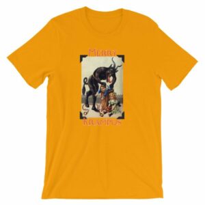 Merry Krampus Vintage Gruss vom Krampus T-Shirt - Image 15