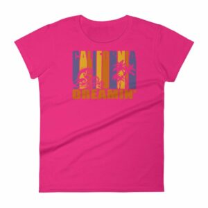 California Dreamin' Vintage Retro Style Sun and Surf Woman's T-Shirt - Image 17
