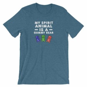 My Spirit Animal Is A Gummy Bear Fun Colorful Candy T-Shirt - Image 3