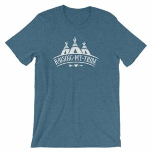 Raising My Tribe Boho Mom Dad Life Family T-Shirt - Image 3