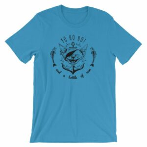 Pirate Cat Yo Ho Ho And A Bottle Of Rum Funny Cat T-Shirt - Image 12