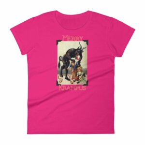 Merry Krampus Vintage Gruss vom Krampus Woman's T-Shirt - Image 16