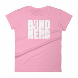 Band Nerd Funny Marching Band Geek Treble Clef Woman's T-Shirt - Image 15