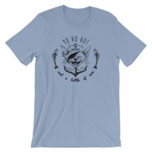 Pirate Cat Yo Ho Ho And A Bottle Of Rum Funny Cat T-Shirt - Image 11