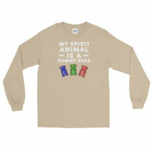 My Spirit Animal Is A Gummy Bear Fun Colorful Candy Long Sleeve T-Shirt - Image 6