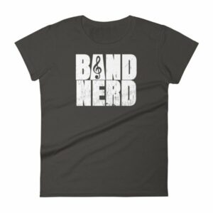 Band Nerd Funny Marching Band Geek Treble Clef Woman's T-Shirt - Image 2