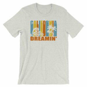 California Dreamin' Vintage Retro Style Sun and Surf T-Shirt - Image 11