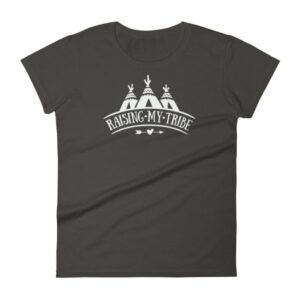Raising My Tribe Boho Mom Dad Life Family Women's T-Shirt - Image 2