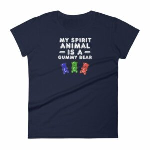 My Spirit Animal Is A Gummy Bear Fun Colorful Candy Women's T-Shirt - Image 4