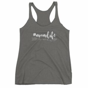 #MomLife Mommy Boho Arrows Mom Life Hashtag Women's Racerback Tank - Image 4