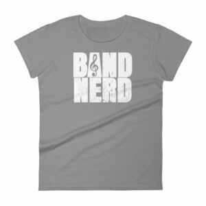 Band Nerd Funny Marching Band Geek Treble Clef Woman's T-Shirt - Image 5