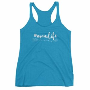 #MomLife Mommy Boho Arrows Mom Life Hashtag Women's Racerback Tank - Image 12