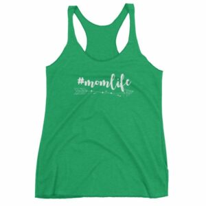 #MomLife Mommy Boho Arrows Mom Life Hashtag Women's Racerback Tank - Image 10
