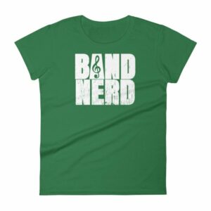 Band Nerd Funny Marching Band Geek Treble Clef Woman's T-Shirt - Image 8
