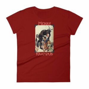 Merry Krampus Vintage Gruss vom Krampus Woman's T-Shirt - Image 14