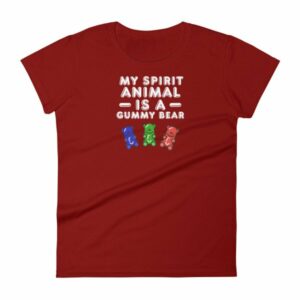 My Spirit Animal Is A Gummy Bear Fun Colorful Candy Women's T-Shirt - Image 14