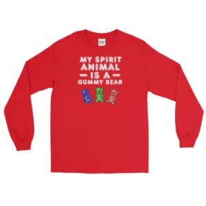 My Spirit Animal Is A Gummy Bear Fun Colorful Candy Long Sleeve T-Shirt - Image 13