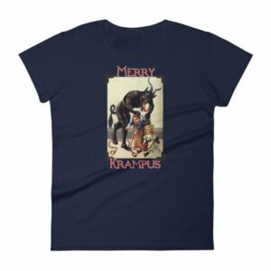 Merry Krampus Vintage Gruss vom Krampus Woman's T-Shirt - Image 4