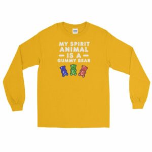 My Spirit Animal Is A Gummy Bear Fun Colorful Candy Long Sleeve T-Shirt - Image 11