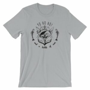 Pirate Cat Yo Ho Ho And A Bottle Of Rum Funny Cat T-Shirt - Image 7
