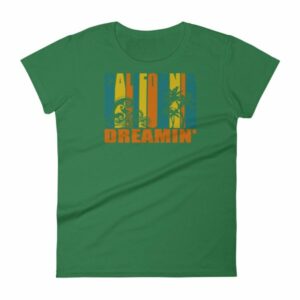 California Dreamin' Vintage Retro Style Sun and Surf Woman's T-Shirt - Image 9