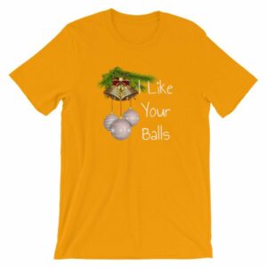 I Like Your Balls Funny Festive Christmas Ornament T-Shirt - Image 15