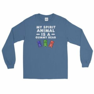 My Spirit Animal Is A Gummy Bear Fun Colorful Candy Long Sleeve T-Shirt - Image 4