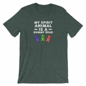 My Spirit Animal Is A Gummy Bear Fun Colorful Candy T-Shirt - Image 4