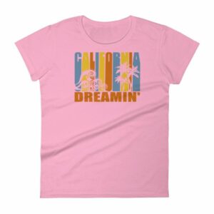 California Dreamin' Vintage Retro Style Sun and Surf Woman's T-Shirt - Image 16