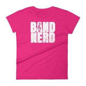 Band Nerd Funny Marching Band Geek Treble Clef Woman's T-Shirt - Image 16