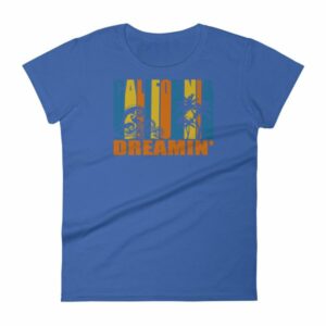 California Dreamin' Vintage Retro Style Sun and Surf Woman's T-Shirt - Image 10