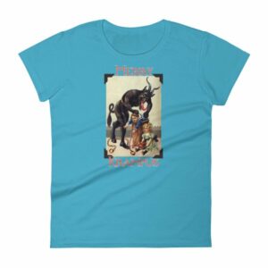 Merry Krampus Vintage Gruss vom Krampus Woman's T-Shirt - Image 13
