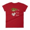 I Like Your Balls Funny Festive Christmas Ornament Woman's T-Shirt - Image 17