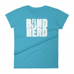 Band Nerd Funny Marching Band Geek Treble Clef Woman's T-Shirt - Image 13