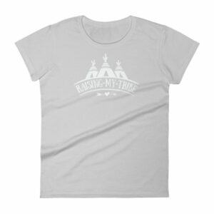 Raising My Tribe Boho Mom Dad Life Family Women's T-Shirt - Image 11