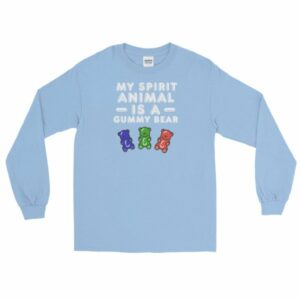 My Spirit Animal Is A Gummy Bear Fun Colorful Candy Long Sleeve T-Shirt - Image 9