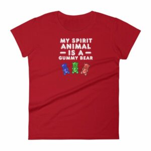 My Spirit Animal Is A Gummy Bear Fun Colorful Candy Women's T-Shirt - Image 17