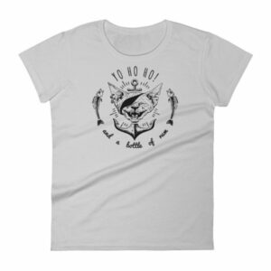 Pirate Cat Yo Ho Ho And A Bottle Of Rum Funny Cat Woman's T-Shirt - Image 8