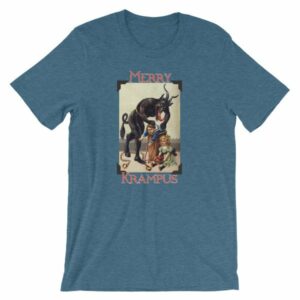 Merry Krampus Vintage Gruss vom Krampus T-Shirt - Image 3