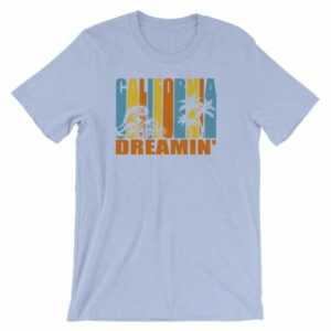 California Dreamin' Vintage Retro Style Sun and Surf T-Shirt - Image 13