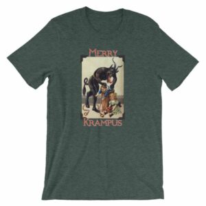 Merry Krampus Vintage Gruss vom Krampus T-Shirt - Image 4