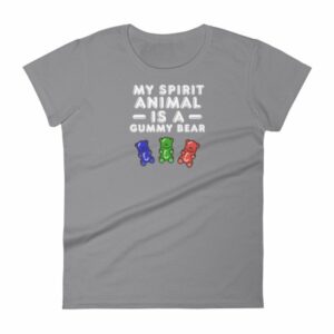 My Spirit Animal Is A Gummy Bear Fun Colorful Candy Women's T-Shirt - Image 5